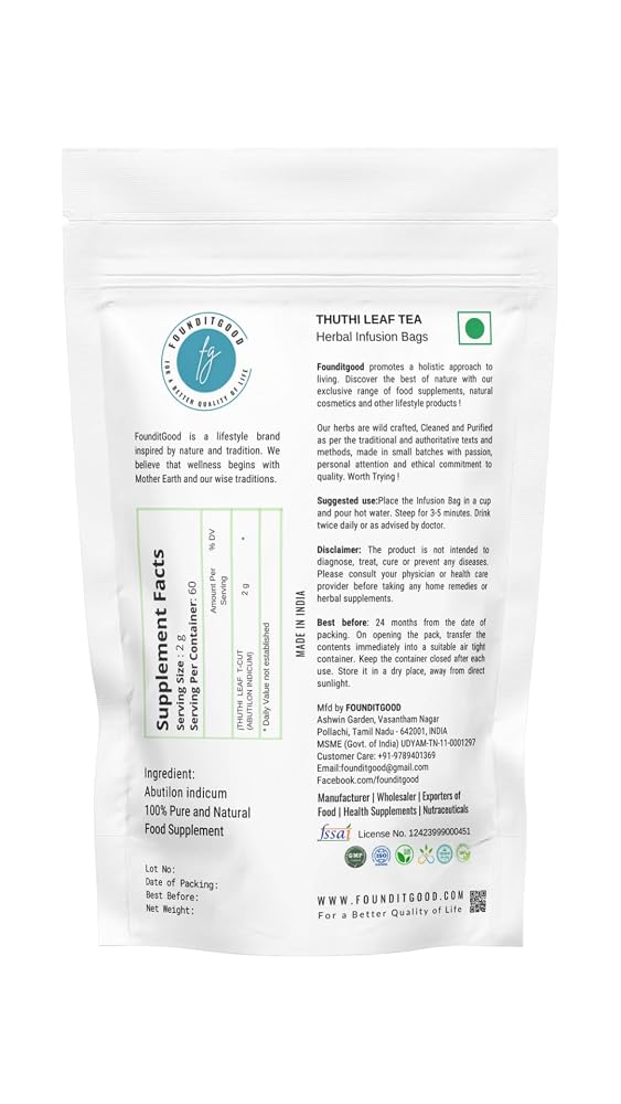 FounditGood Thuthi Leaf Tea Herbal Infusion - 60 Dip Tea Bags - image 2