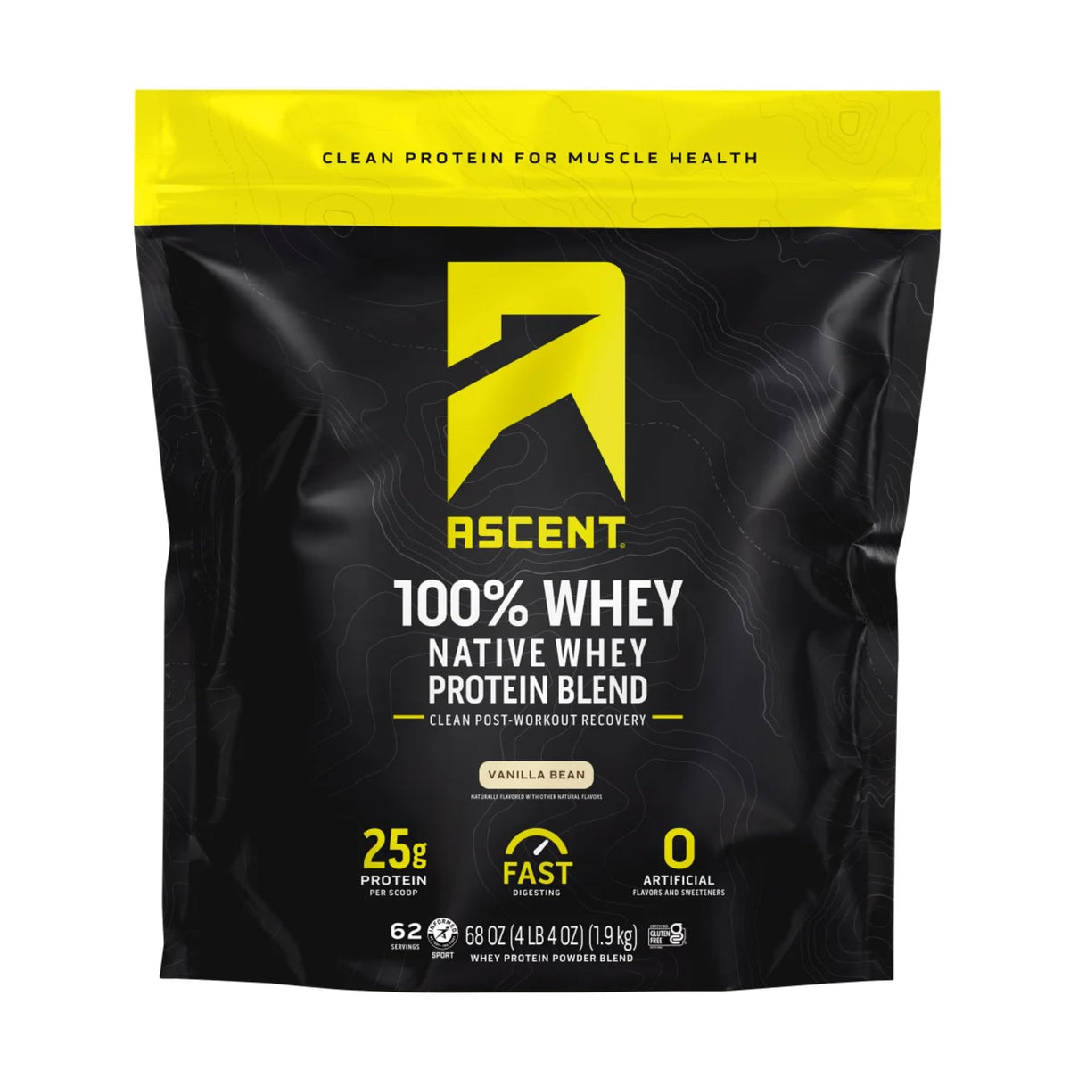 Ascent Native Fuel Whey Protein Isolate Post-Workout - 4.25 lbs