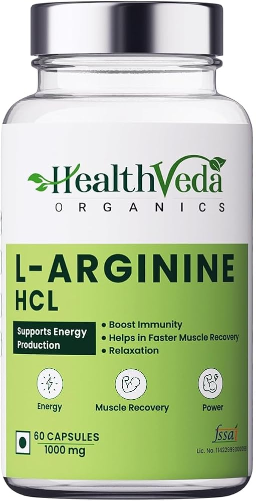 Generic L-Arginine 1000 mg with Chromium Picolinate - 60 Vegetarian Capsules