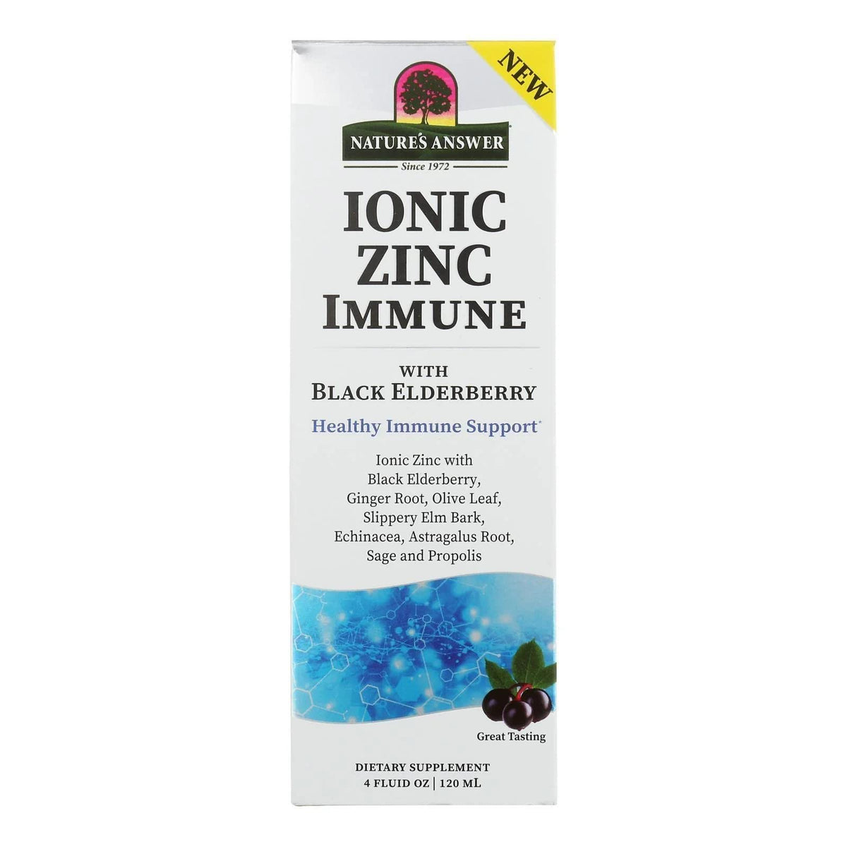Nature's Answer Ionic Zinc Immune with Black Elderberry - 4 oz