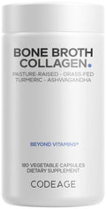 Codeage Organic Bone Broth Collagen Peptides - 180 Capsules