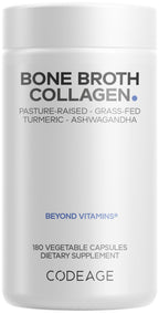 Codeage Organic Bone Broth Collagen Peptides - 180 Capsules