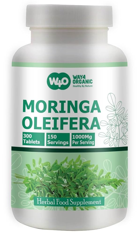 WAY 4 ORGANIC W4O Moringa Leaf Powder Tablets - 300 Pills - image 2