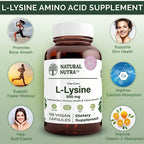 Natural Nutra L Lysine HCl, 500 mg Parent