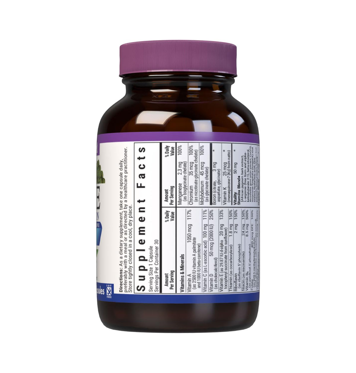 BlueBonnet ONE for Men 40+ Daily Multivitamin - 30 Capsules - image 2