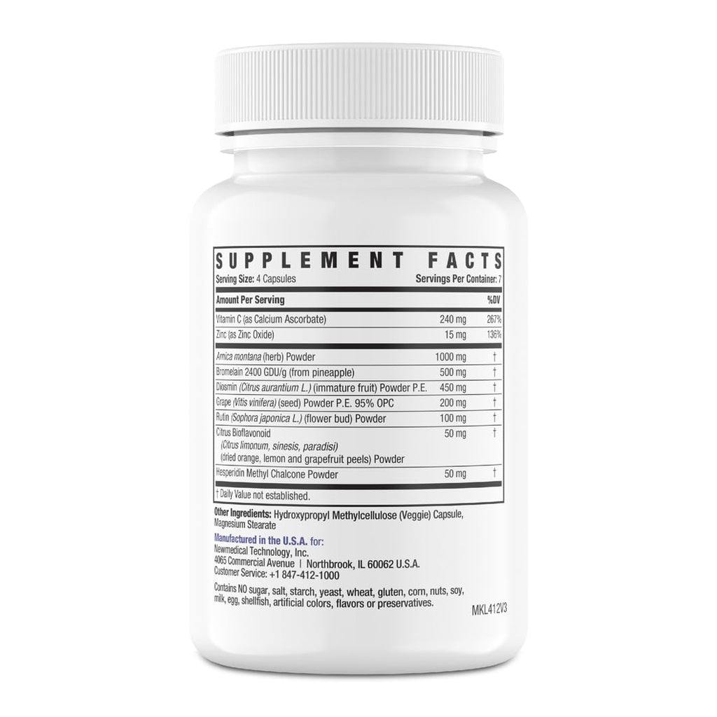 BruiseMD Bromelain 500 mg with Zinc & Vitamin C - 28 Capsules - image 6