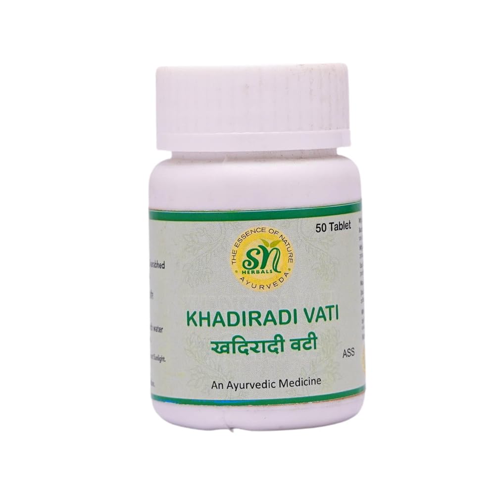 SN Herbals Khadiradi Vati Ayurvedic Herbal Tablets - 50 Tablets