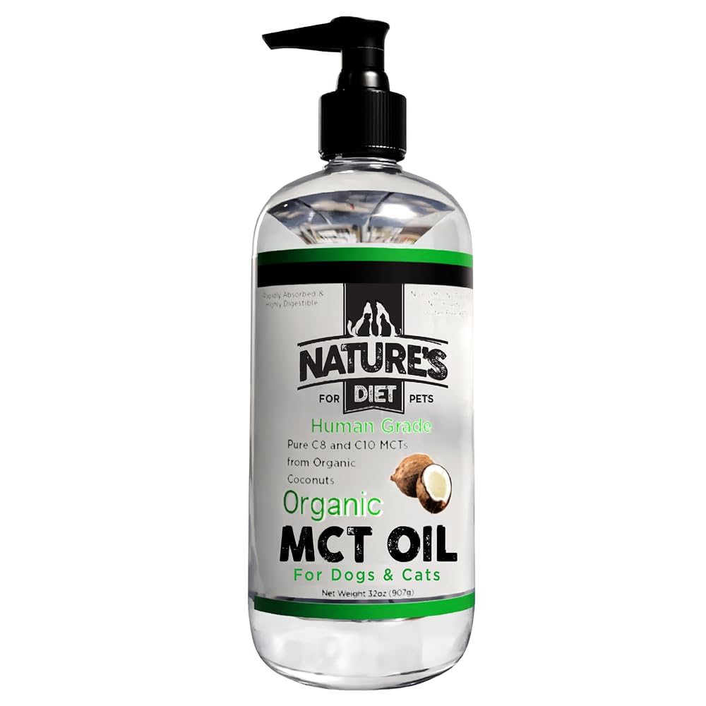 Nature's Diet Organic MCT Oil for Dogs and Cats - 32 fl oz