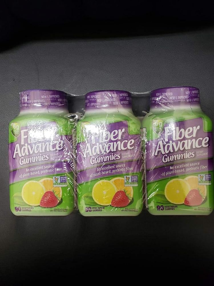 Fiber Advance Gummies 6G Fiber - 3 Pack of 90 Gummies - image 2