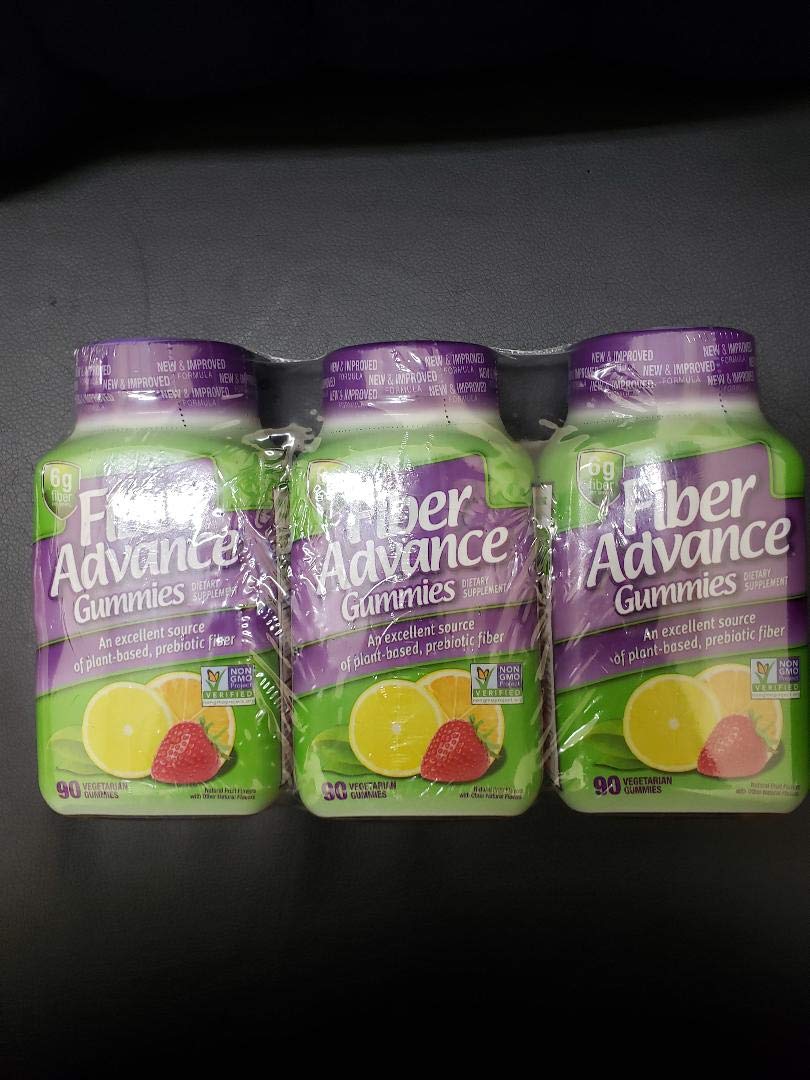 Fiber Advance Gummies 6G Fiber - 3 Pack of 90 Gummies - image 2