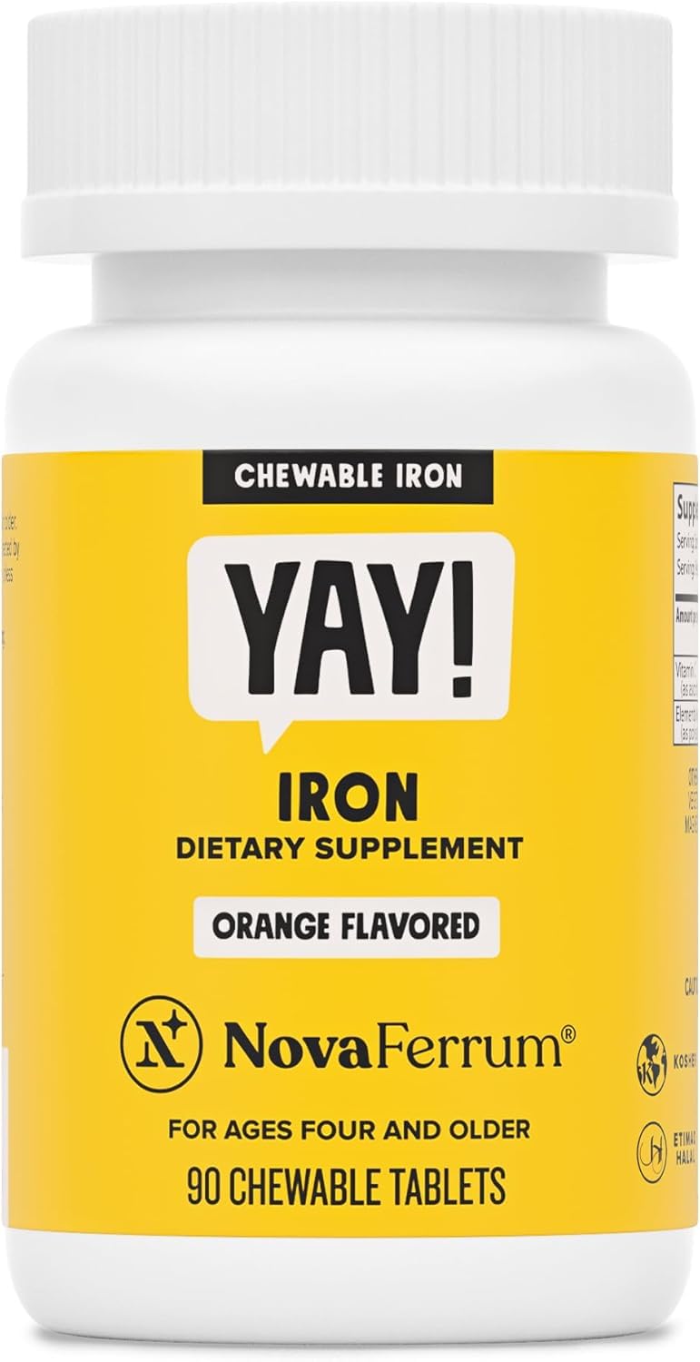 NovaFerrum Yay Iron Supplement Chewable for Kids - 90 Tablets