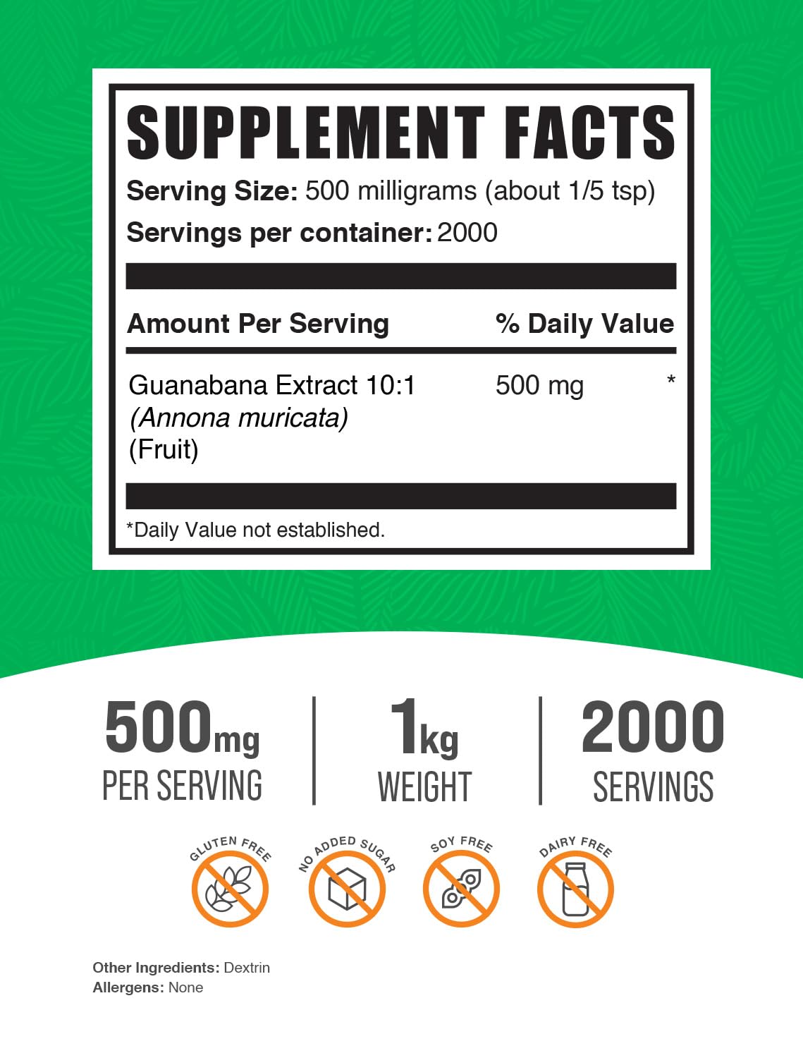 BulkSupplements.com Guanabana Extract Powder (Soursop)