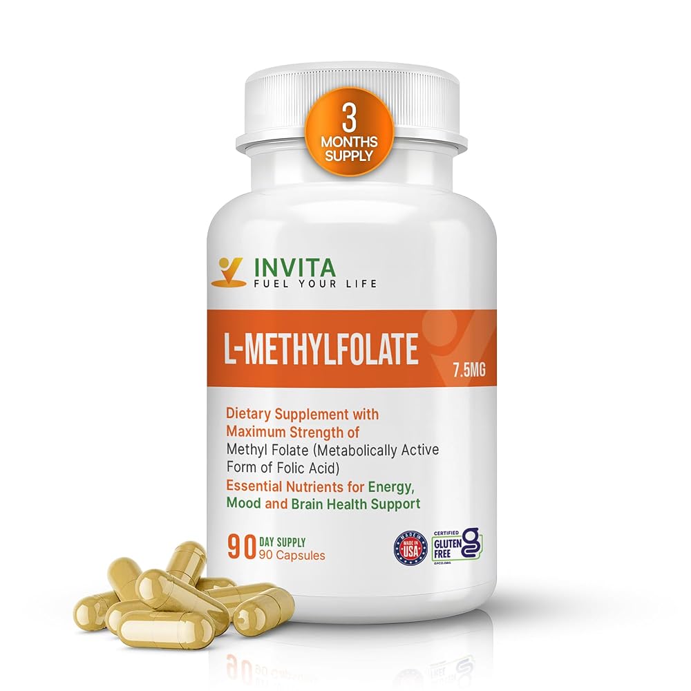 INVITA L-Methylfolate - Professional Strength Active Methyl Folate