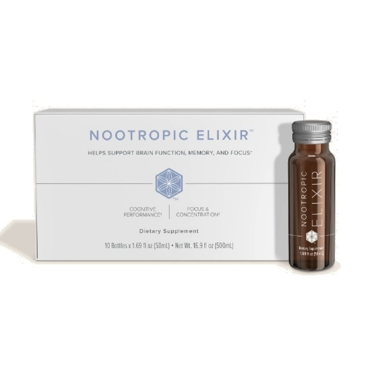 Isagenix Nootropic Elixir Brain Health & Focus - 10 Bottles