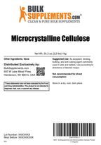 BulkSupplements.com Microcrystalline Cellulose Powder (MCC)