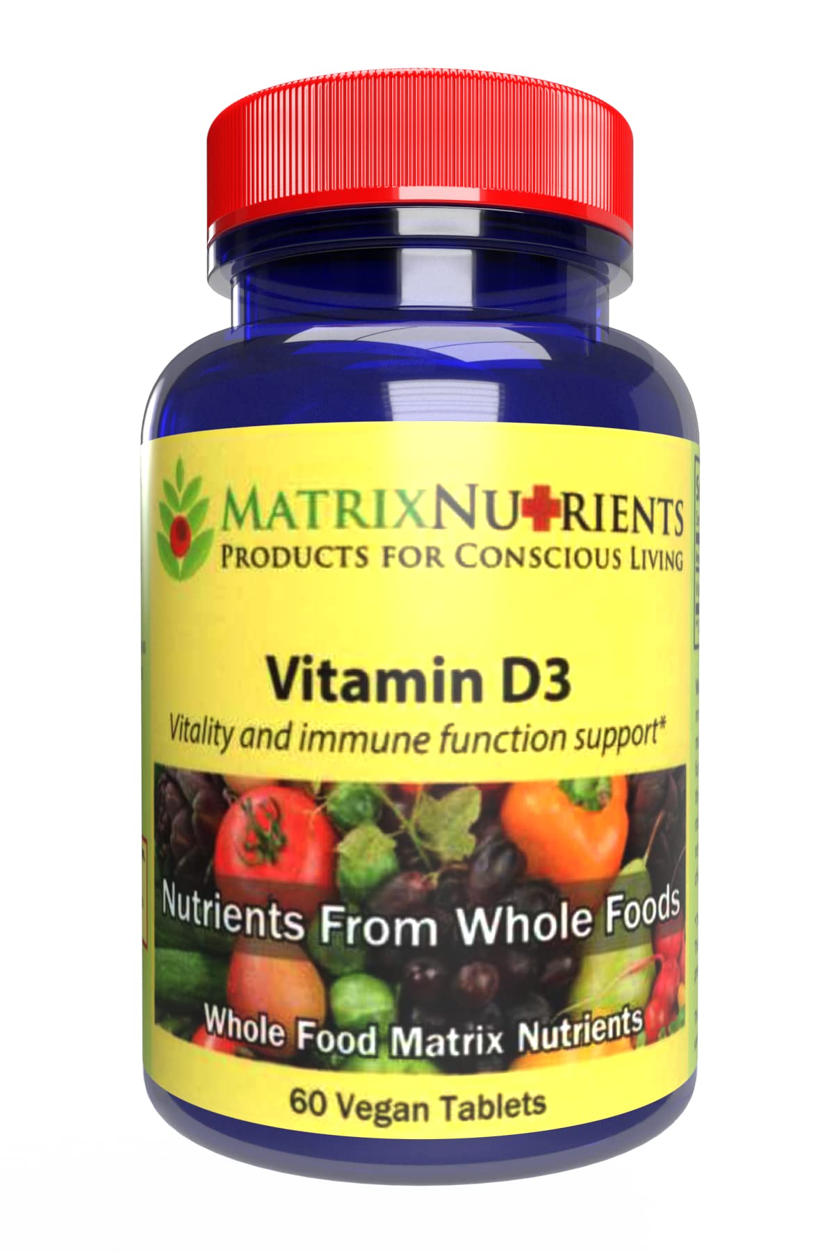 Matrix Nutrients Vitamin D3 Vegan Tablets - 62.5mcg - 60 Tablets
