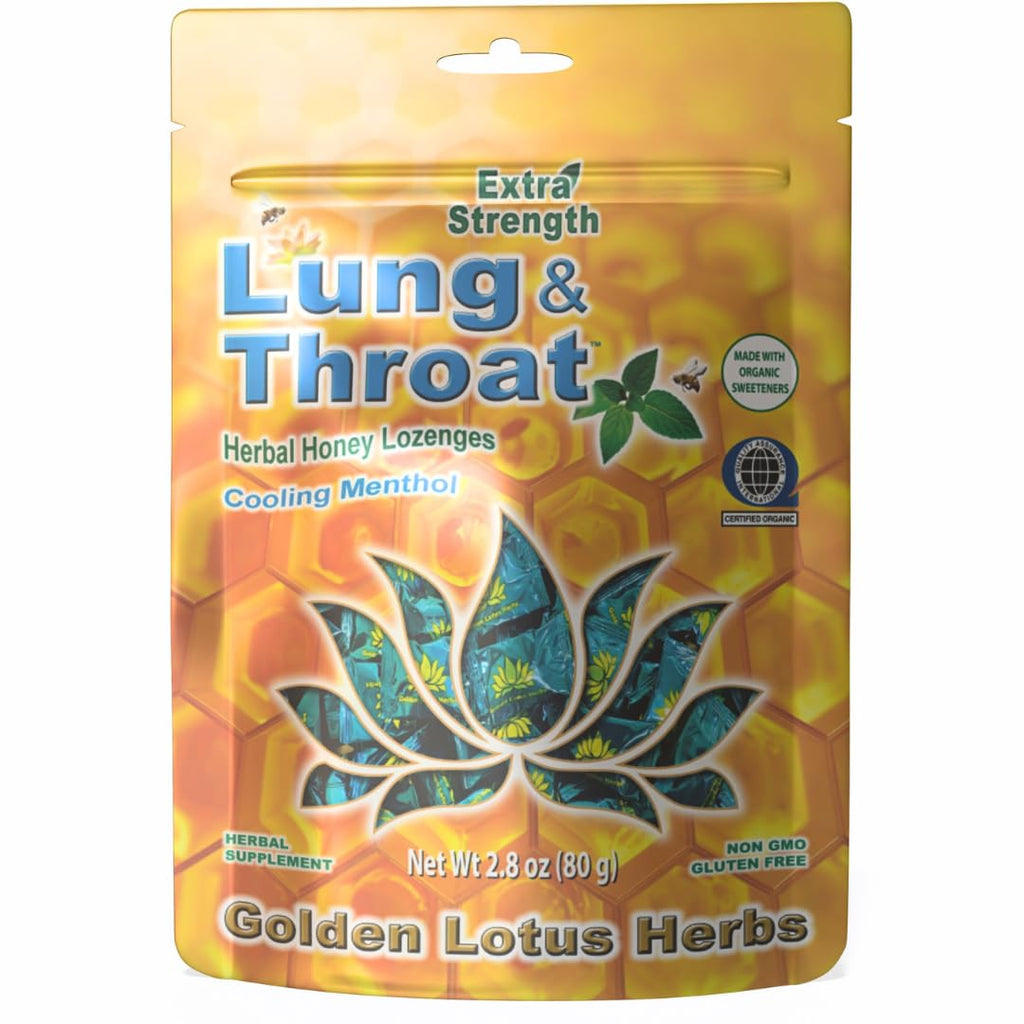 Golden Lotus Herbs Lung & Throat Lozenges, Organic - 20 Count