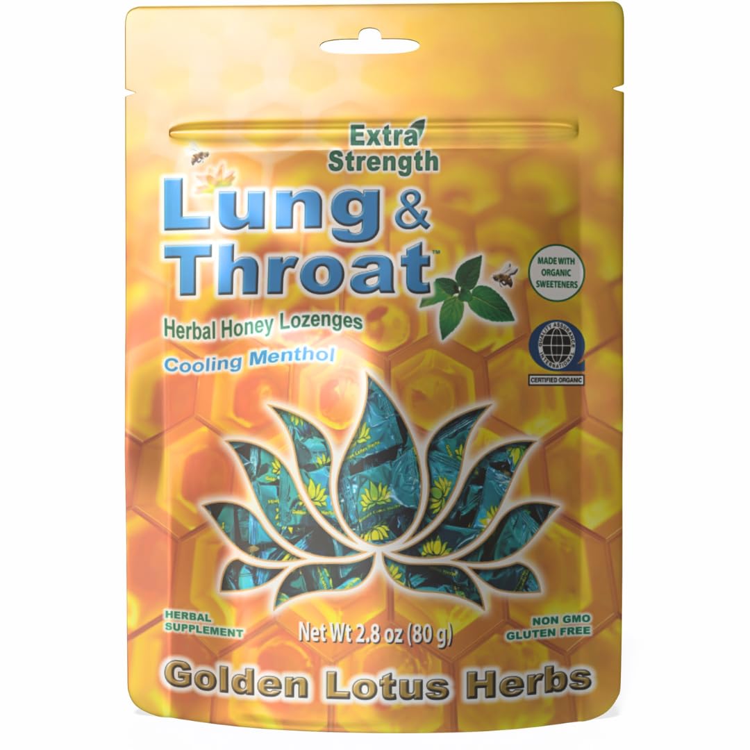 Golden Lotus Herbs Lung & Throat Lozenges, Organic - 20 Count