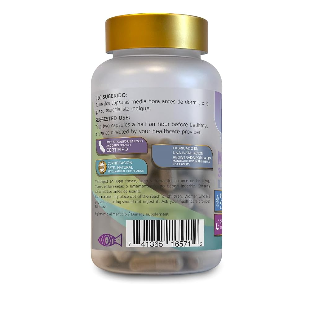 Betel Natural Melatonin with Valerian Root Capsules - 90 Capsules - image 3