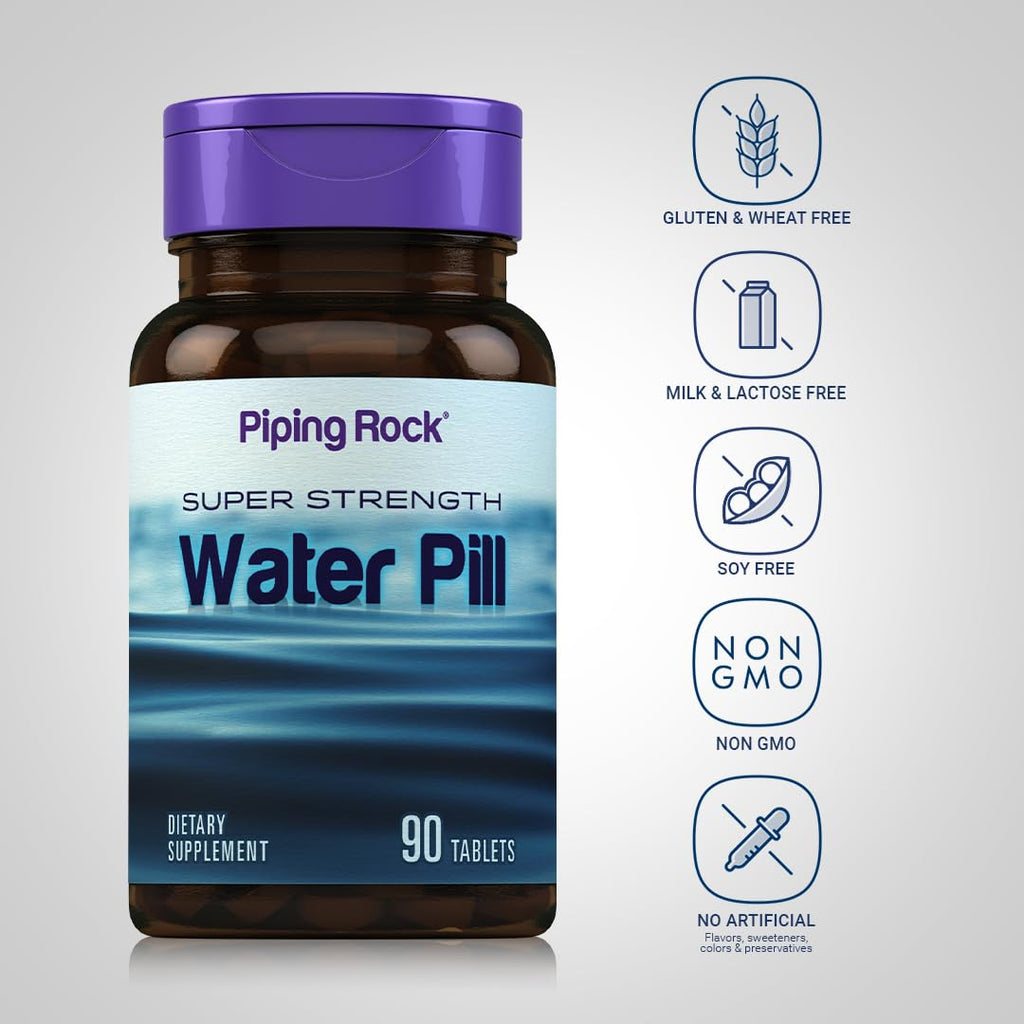 Piping Rock Water Pill for Men and Women - 90 Tablets - image 3
