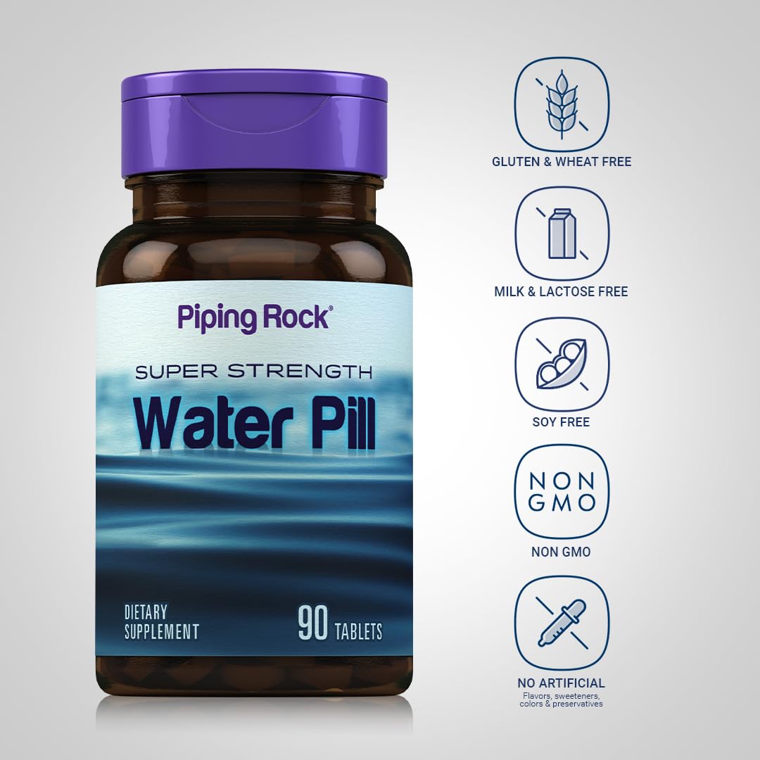 Piping Rock Water Pill for Men and Women - 90 Tablets - image 3