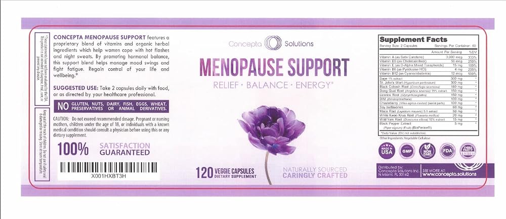 Concepta Solutions Menopause Support - 120 Capsules - image 2