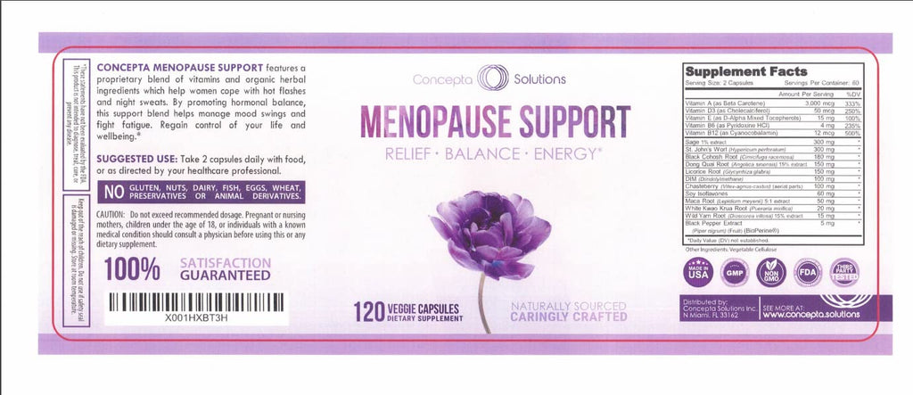 Concepta Solutions Menopause Support - 120 Capsules - image 2