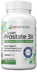 teraherbs Super Prostate 3X Herbal Supplement - 90 Vegetarian Capsules