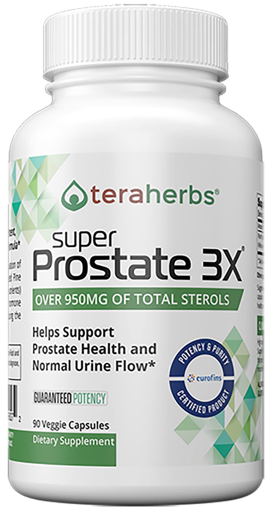 teraherbs Super Prostate 3X Herbal Supplement - 90 Vegetarian Capsules