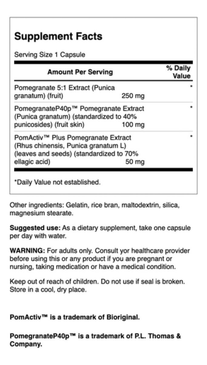 Swanson Herb Pomegranate Complex Cardiovascular Support - 60 Capsules - image 3