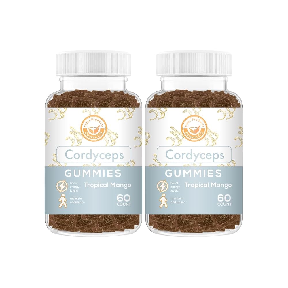 Safer Products Cordyceps Mushroom Gummies - May Support Energy