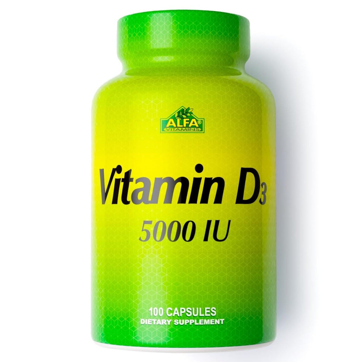 ALFA VITAMINS Vitamin D3 1000 IU Supplement - 100 Capsules