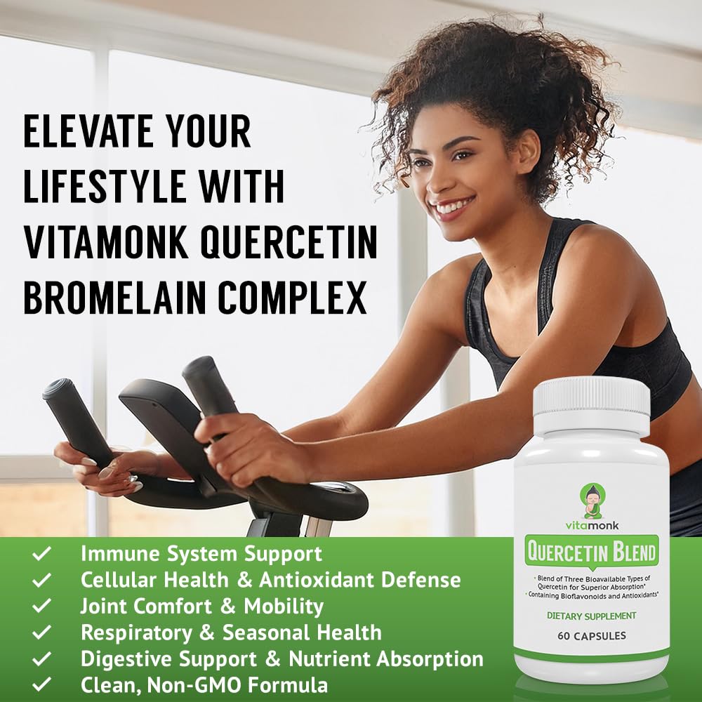 VitaMonk Quercetin with Bromelain Immune Support - 60 Capsules - image 5