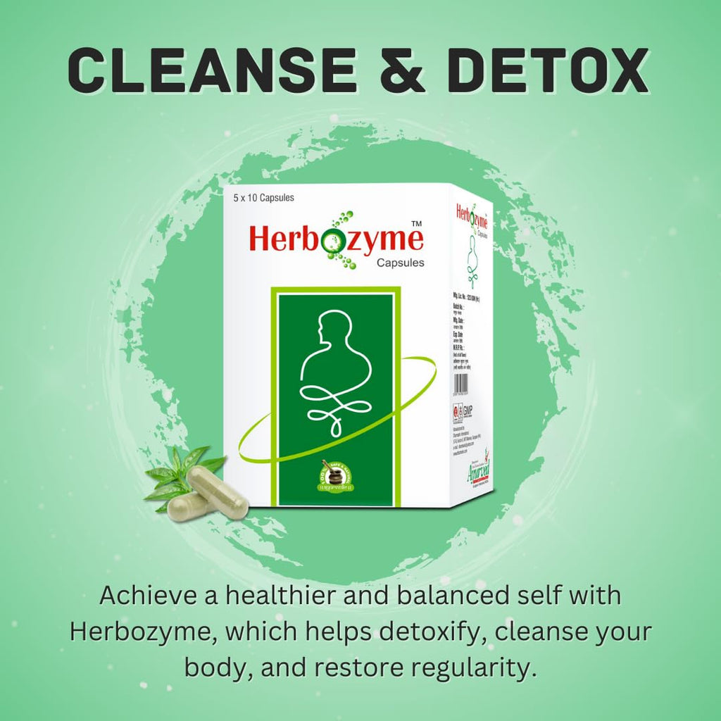 Ayurved Research Foundation Herbozyme Herbal Digestive Support - 200 Capsules - image 6