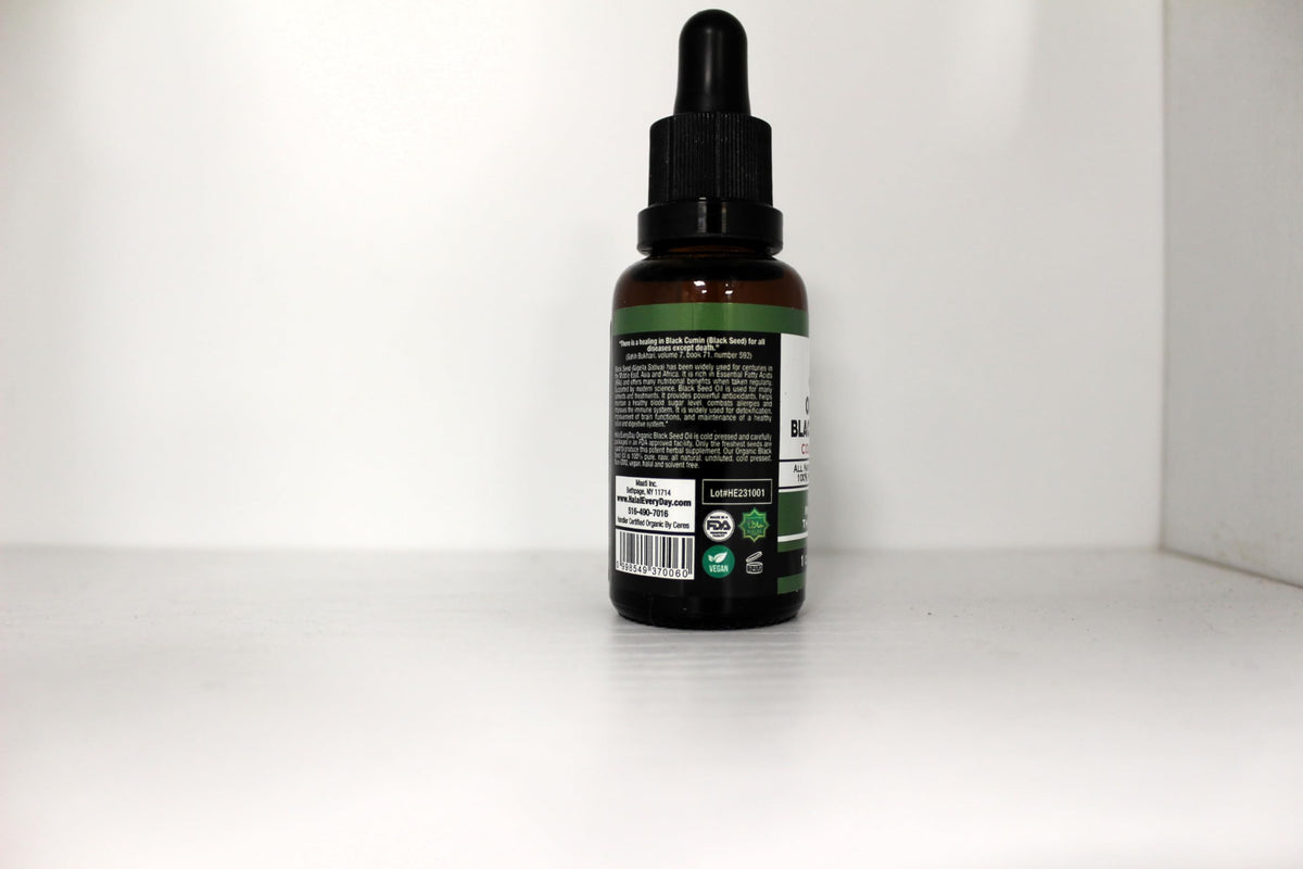 HalalEveryDay- USDA Organic Black Seed Oil - 100% Pure