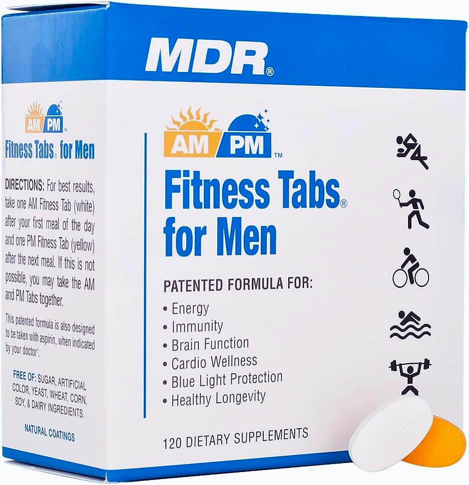 MDR Fitness Tabs AM/PM Multivitamin for Men - 120 Tablets - image 3