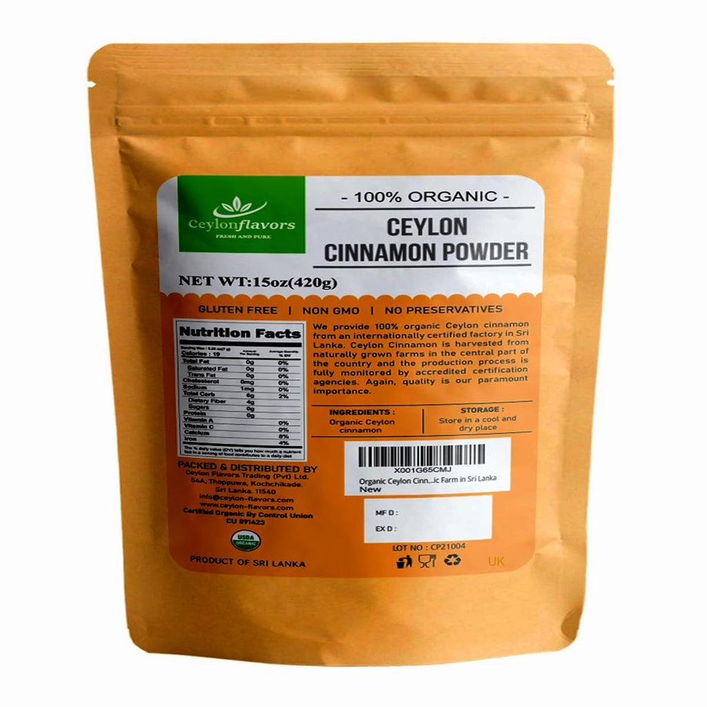 CEYLONFLAVORS Ceylon Cinnamon Powder - 15 oz