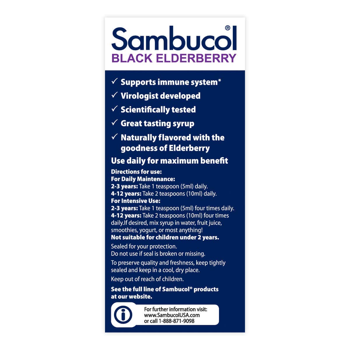 Sambucol Black Elderberry Syrup for Kids - 7.8 fl oz - image 3