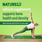 NATURELO Calcium 600mg with Vitamin D3 for Bone Strength - 240 Capsules - image 2