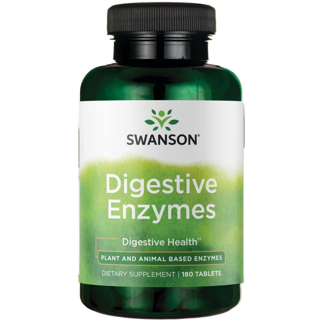 Swanson Digestive Enzymes for Carbs, Proteins and Fats - 180 Tablets