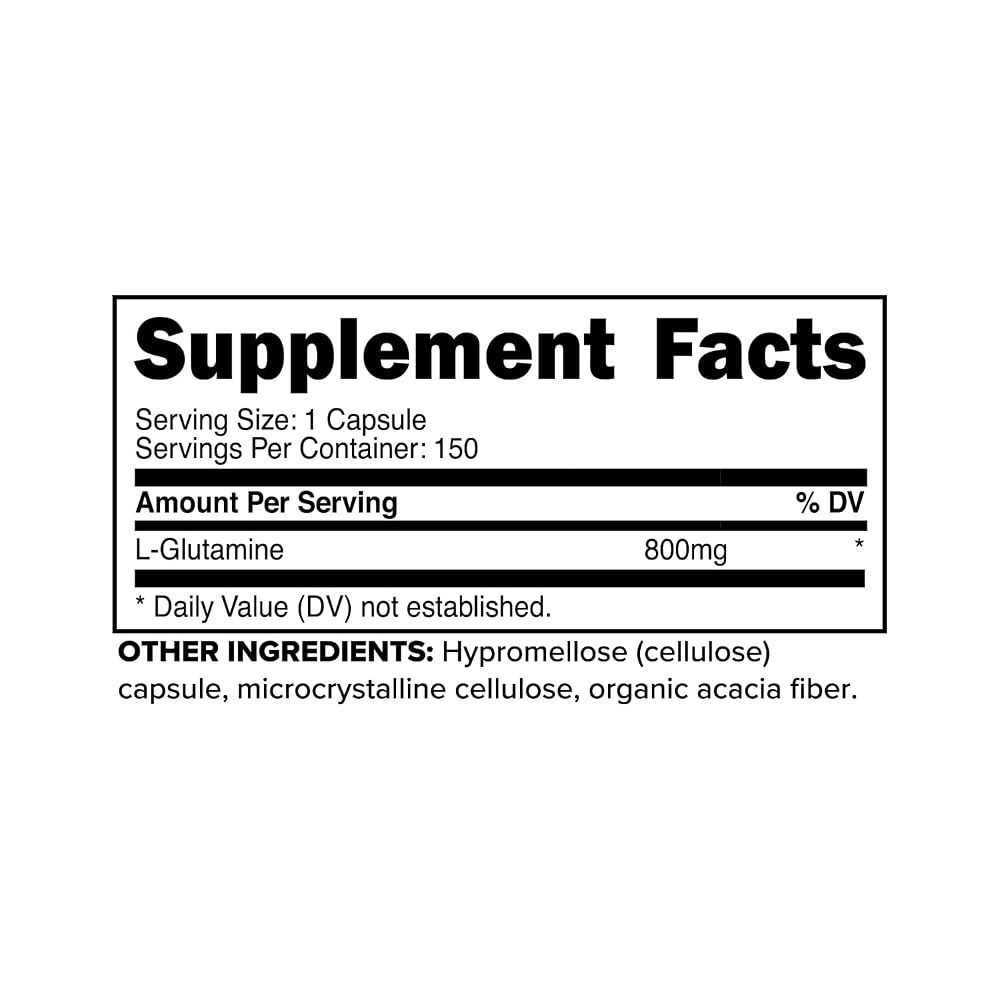 Primaforce L-Glutamine 800mg - 150 Capsules - image 2