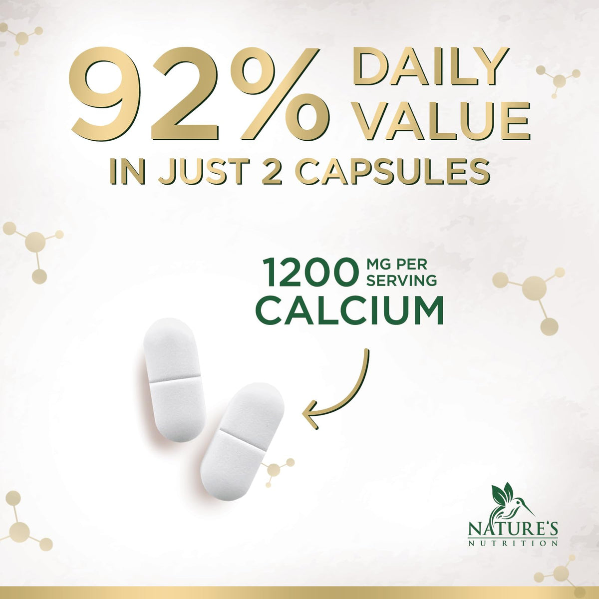 Nature's Nutrition Calcium 1200 mg with Vitamin D3 - 240 Tablets - image 5