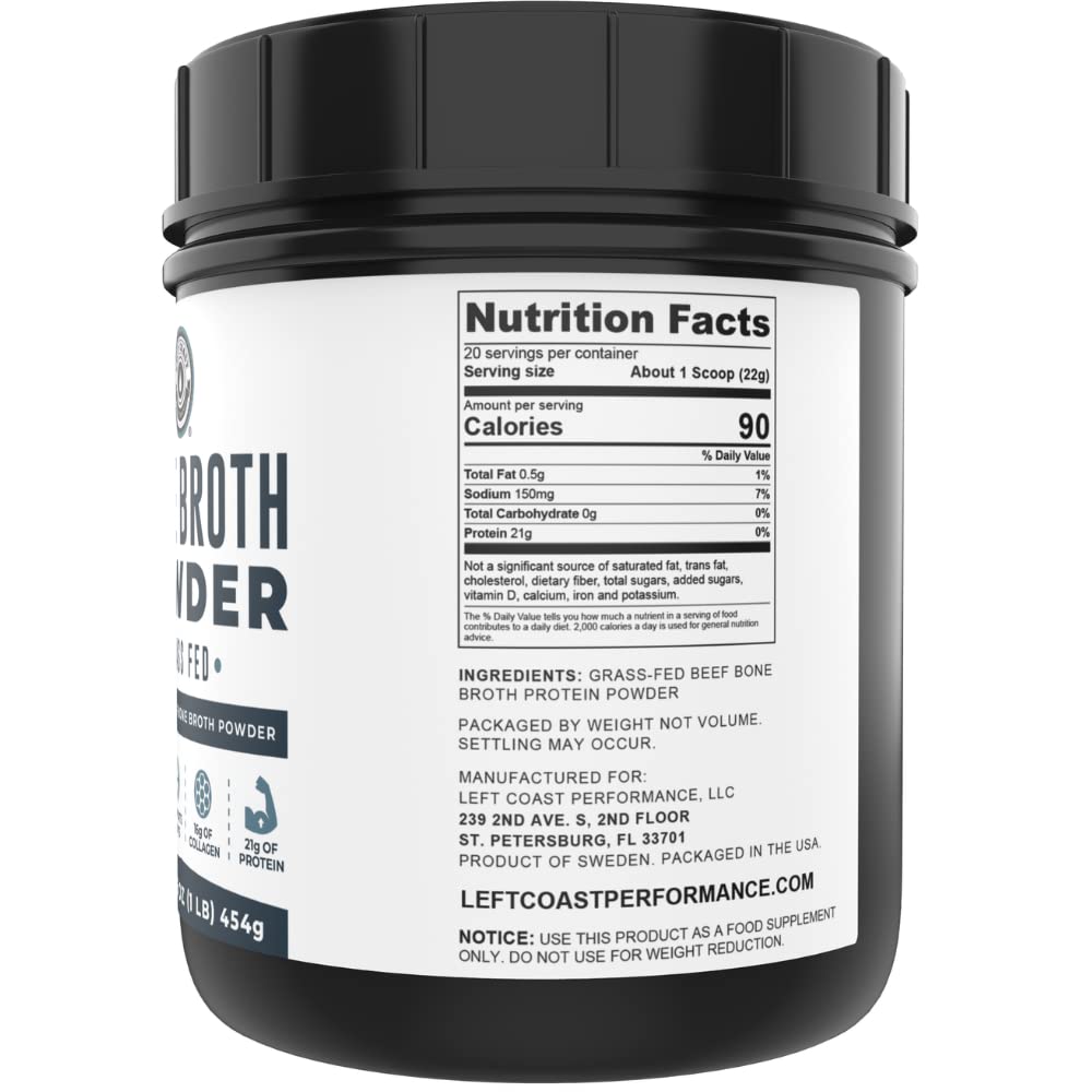 Left Coast Performance Bone Broth Powder