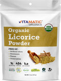 Vitamatic Certified Organic Licorice Root Powder - 1 lb