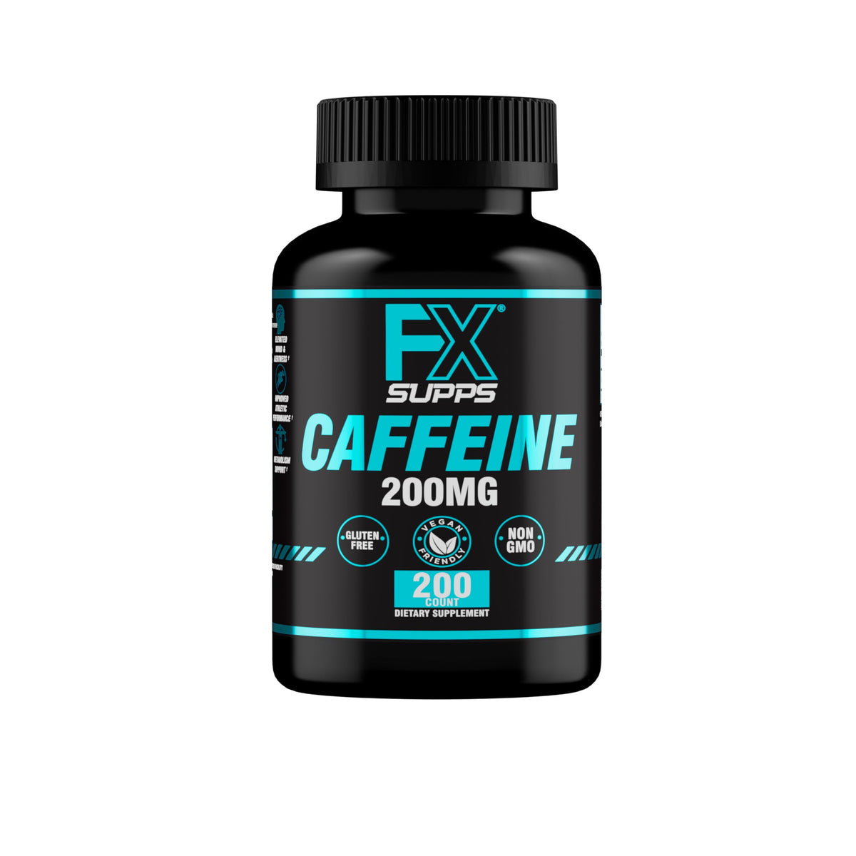 FXSUPPS Caffeine Fast Acting Energy Supplement for Men and Women
