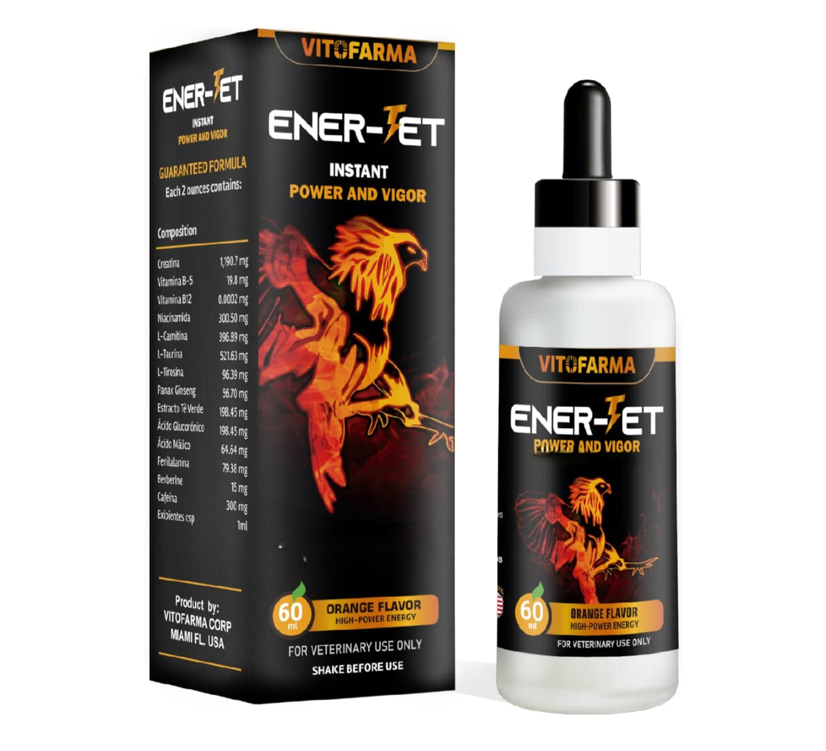 VITOFARMA Ener-Jet Energy Booster for Rooster Multivitamin - 60 ml