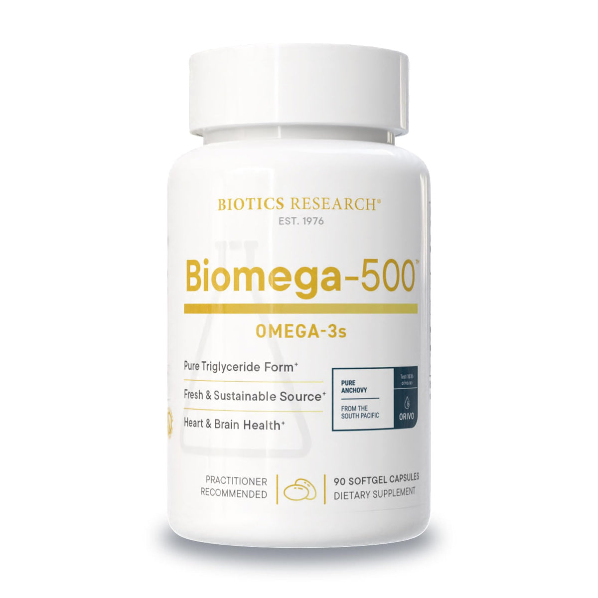 BIOTICS RESEARCH Biomega 500 mg EPA DHA Omega-3 Fish Oil - 90 Softgels
