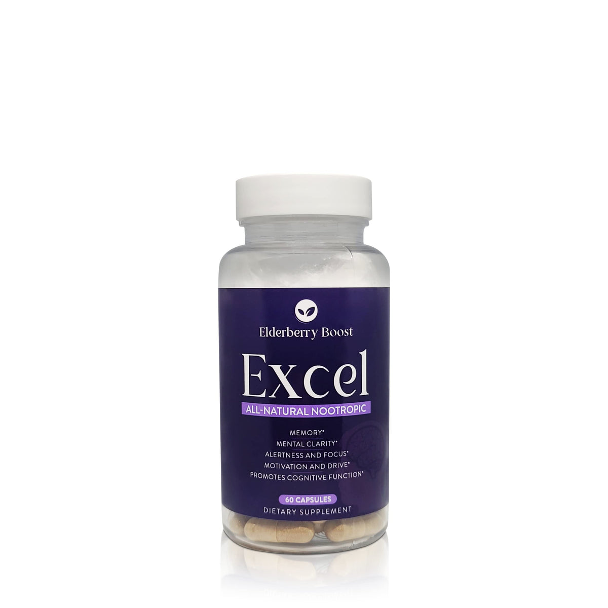 Elderberry Boost Excel Brain Supplement - 60 Capsules