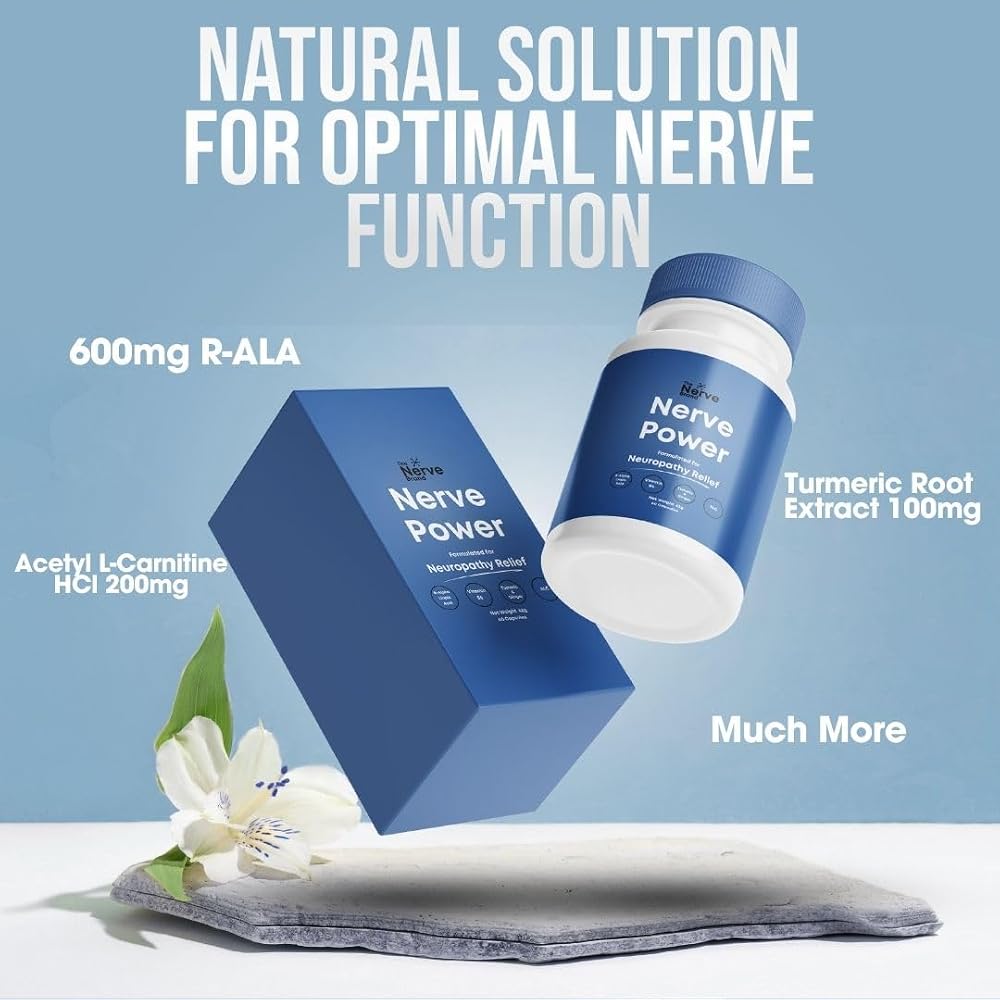 The Nerve Brand Nerve Power R Alpha Lipoic Acid 600mg - 60 Capsules - image 2