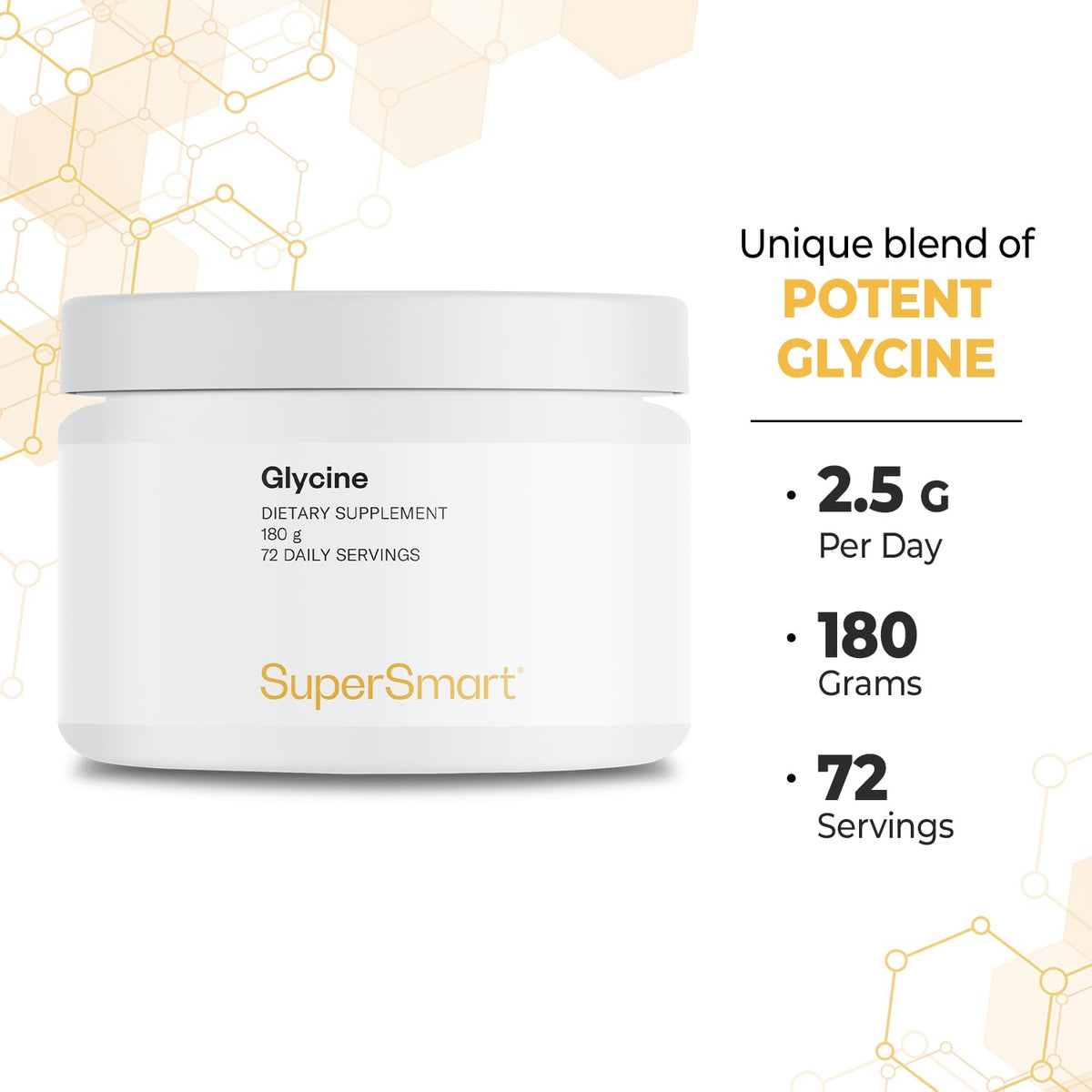 Supersmart Glycine Supplement Powder - 180 g - image 6